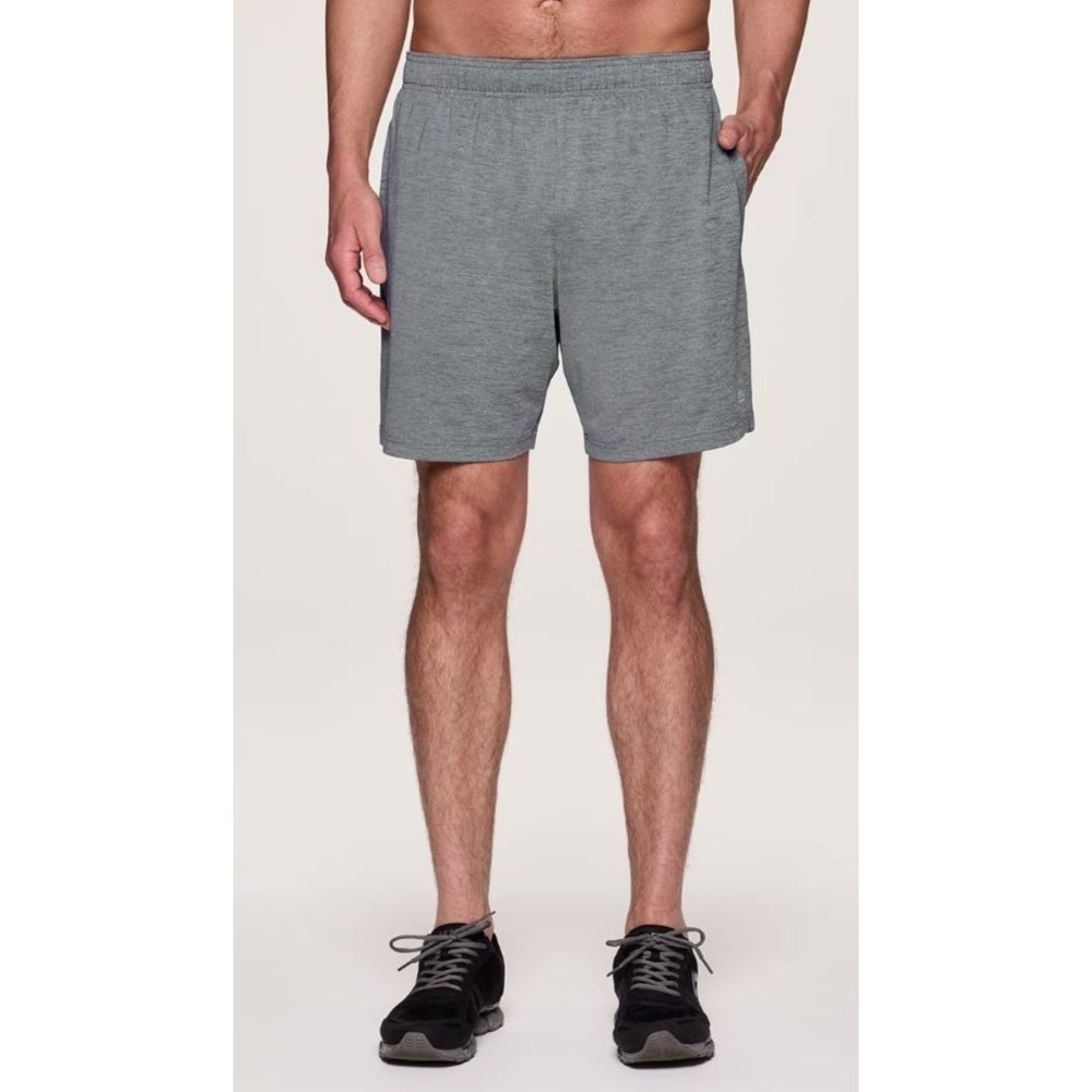 RBX Performance Men's 2-Pack Jersey Workout 9" Shorts‎ Burgundy & Gray Small
